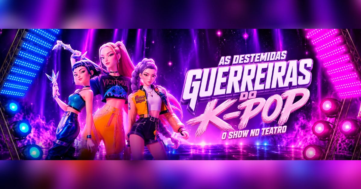 As destemidas GUERREIRAS DO K-POP - O show no teatro